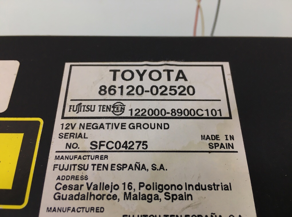 Магнитола для Toyota Auris, 2008 г. 1.4 i бензин б/у — фото 5