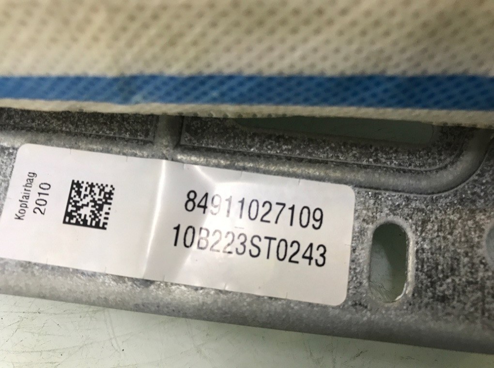 Подушка безопасности боковая (шторка) для BMW 7 F01/F02, 2011 г. 3.0 TD дизель б/у — фото 5