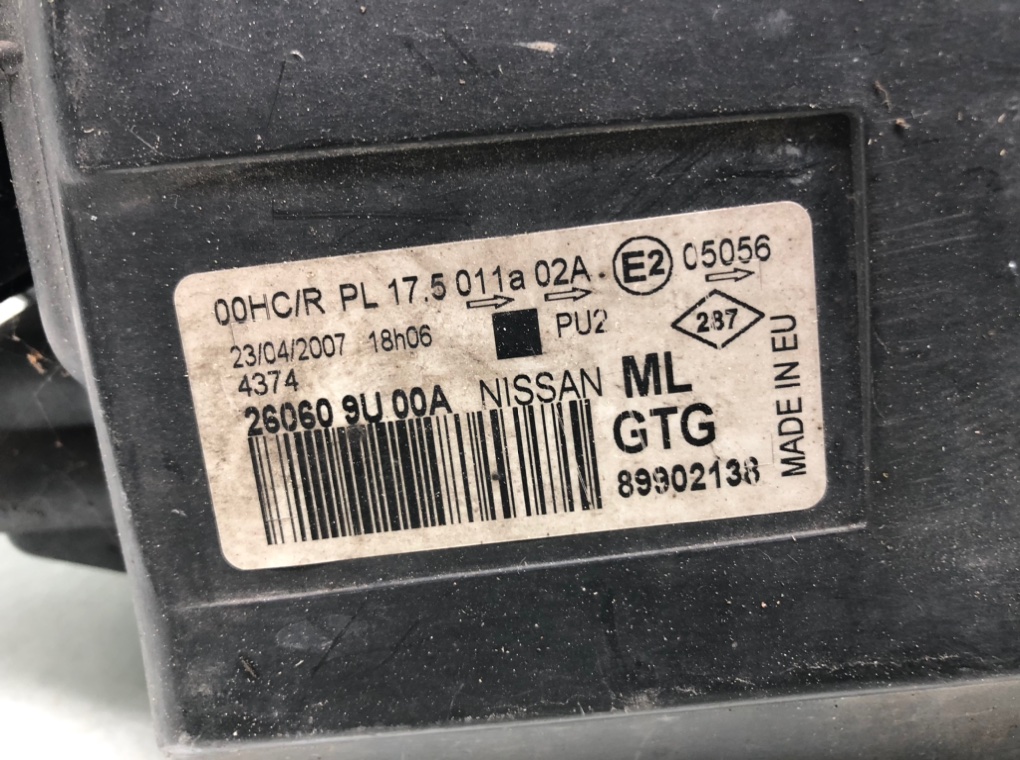 Фара левая для Nissan Note, 2007 г. 1.5 DCi дизель б/у — фото 7