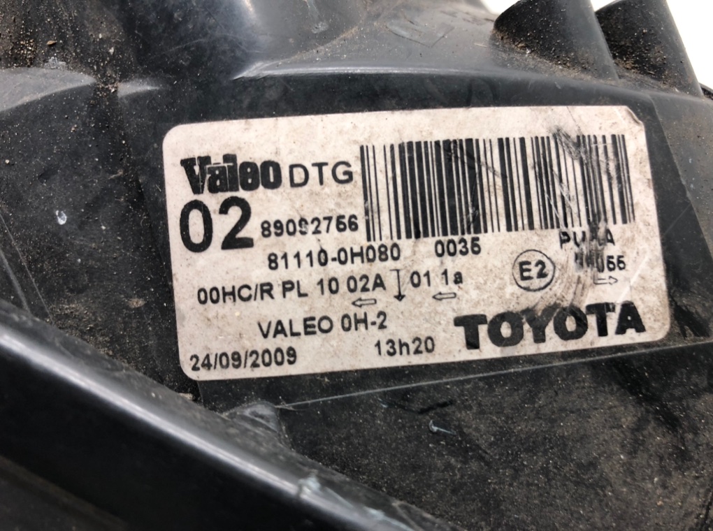 Фара правая для Toyota Aygo, 2009 г. 1.0 i бензин б/у — фото 7