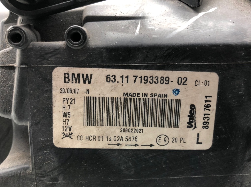 Фара левая для BMW 1 E87/E81/E82/E88, 2007 г. 2.0 TD дизель б/у — фото 6