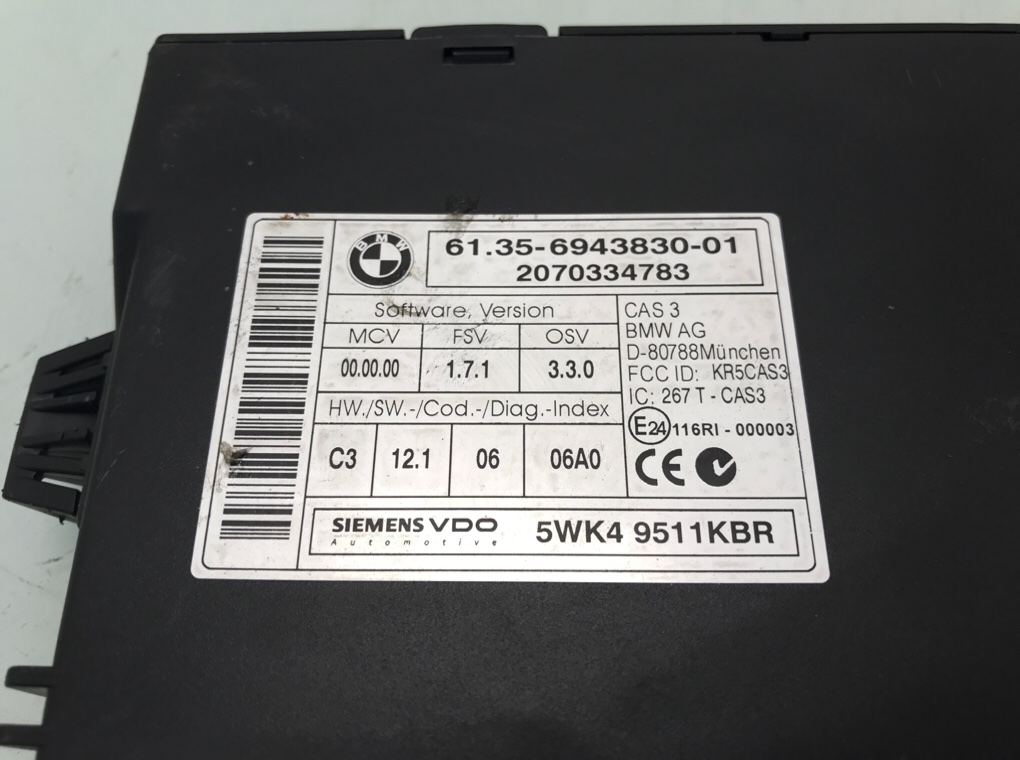 Блок комфорта для BMW 3 E90/E91/E92/E93, 2007 г. 2.0 TD дизель б/у — фото 5