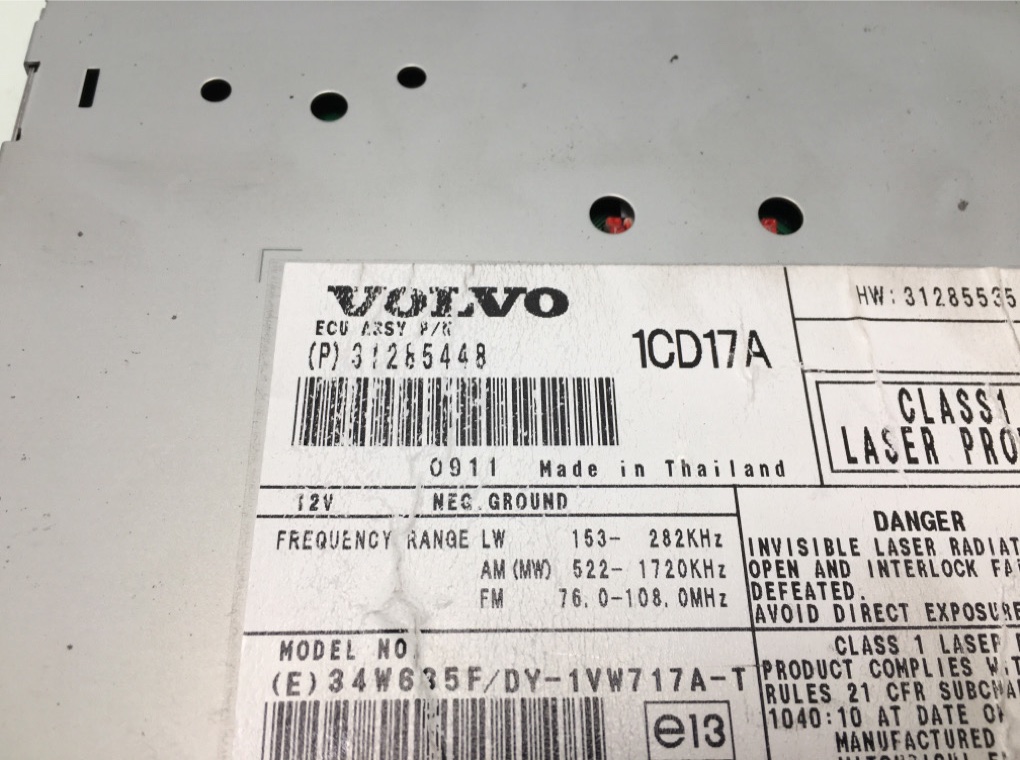 Магнитола для Volvo V50, 2009 г. 2.0 TD дизель б/у — фото 5