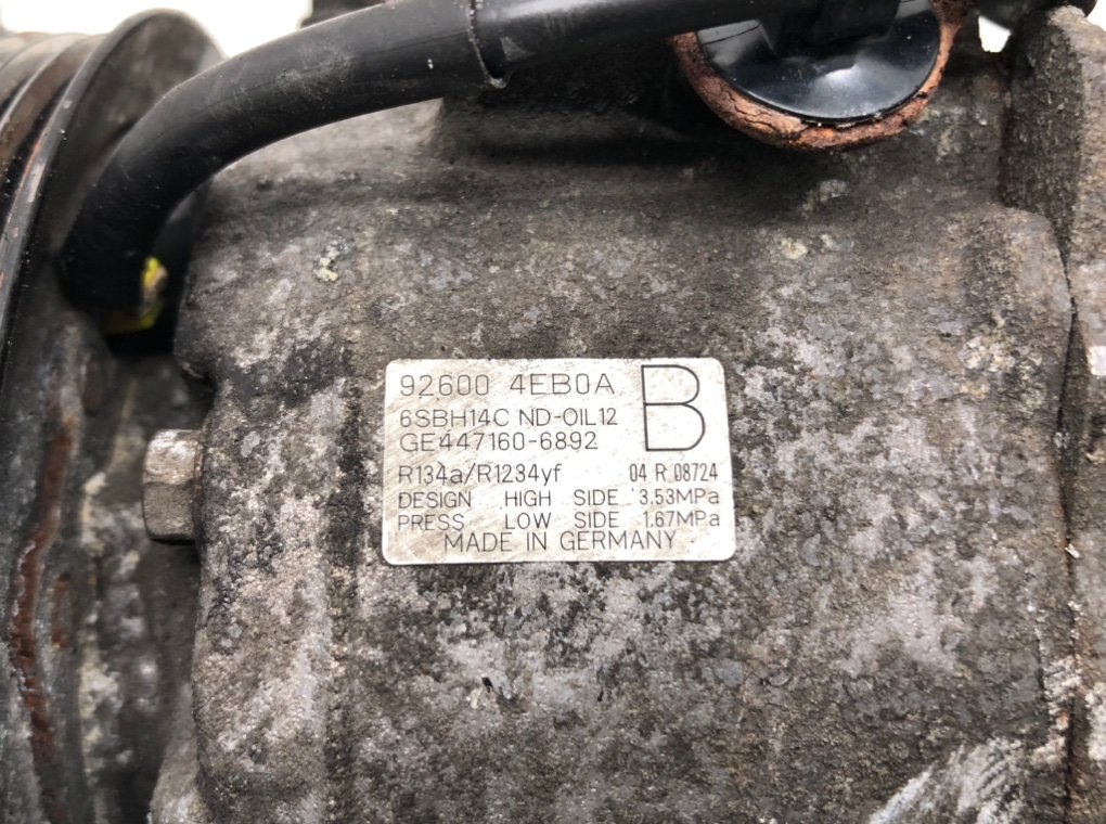 Компрессор кондиционера для Nissan Qashqai, 2014 г. 1.2 Ti бензин б/у — фото 7