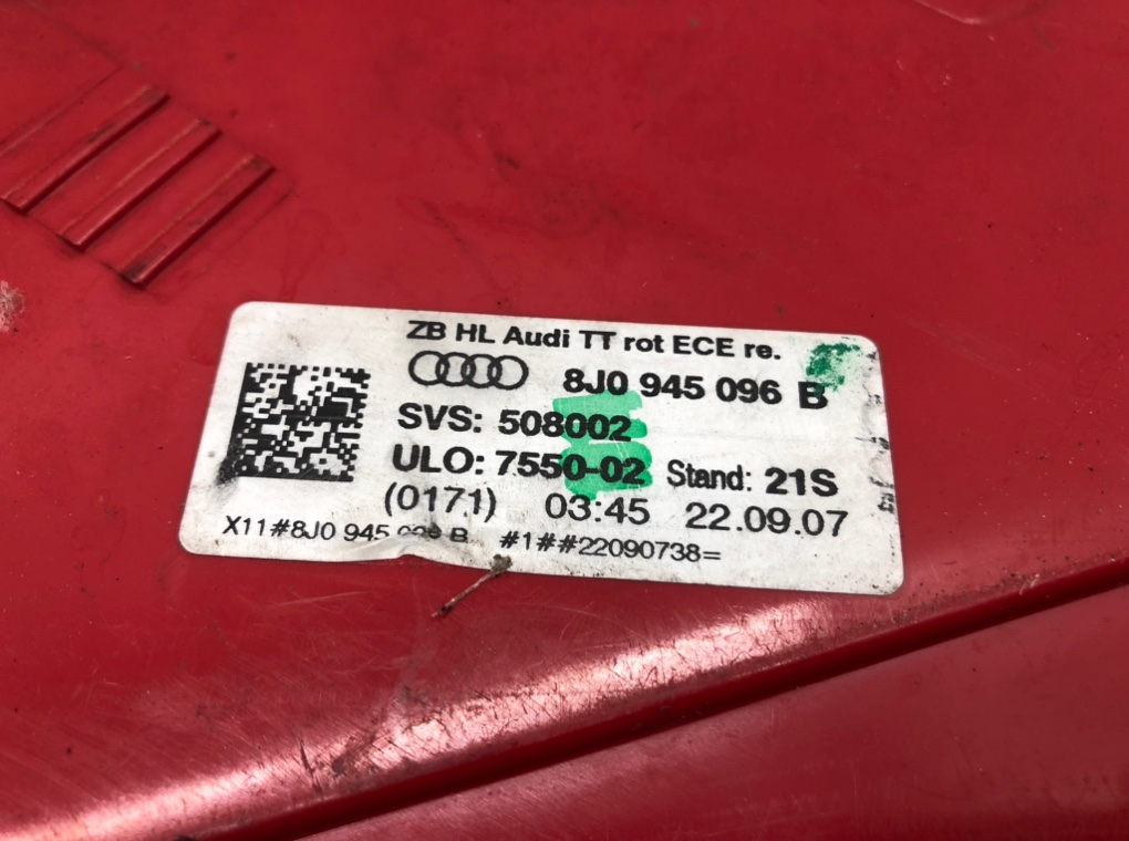 Фонарь задний правый для Audi TT, 2007 г. 2.0 TFSI бензин б/у — фото 6