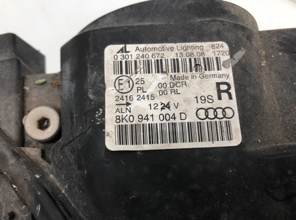 Фара правая для Audi A4, 2008 г. 2.0 TDi дизель б/у — фото 7