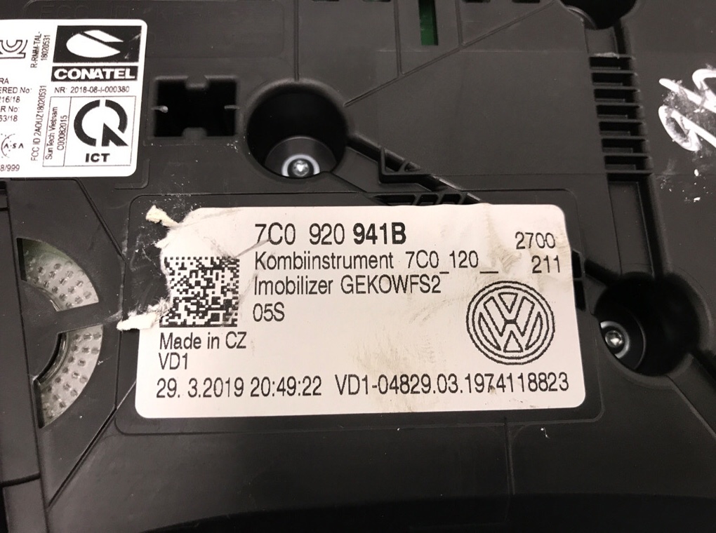 Щиток приборов (приборная панель) для Volkswagen Crafter, 2019 г. 2.0 TDi дизель б/у — фото 5