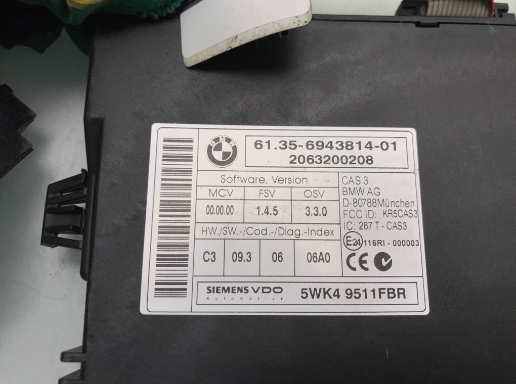Замок зажигания для BMW 5 E60/E61, 2006 г. 3.0 TD дизель б/у — фото 5