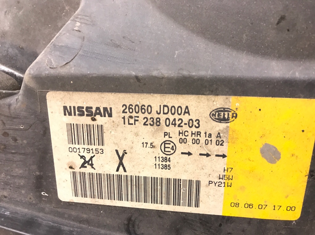 Фара левая для Nissan Qashqai, 2007 г. 2.0 i бензин б/у — фото 5