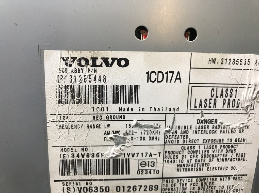 Магнитола для Volvo V50, 2010 г. 1.6 TD дизель б/у — фото 6