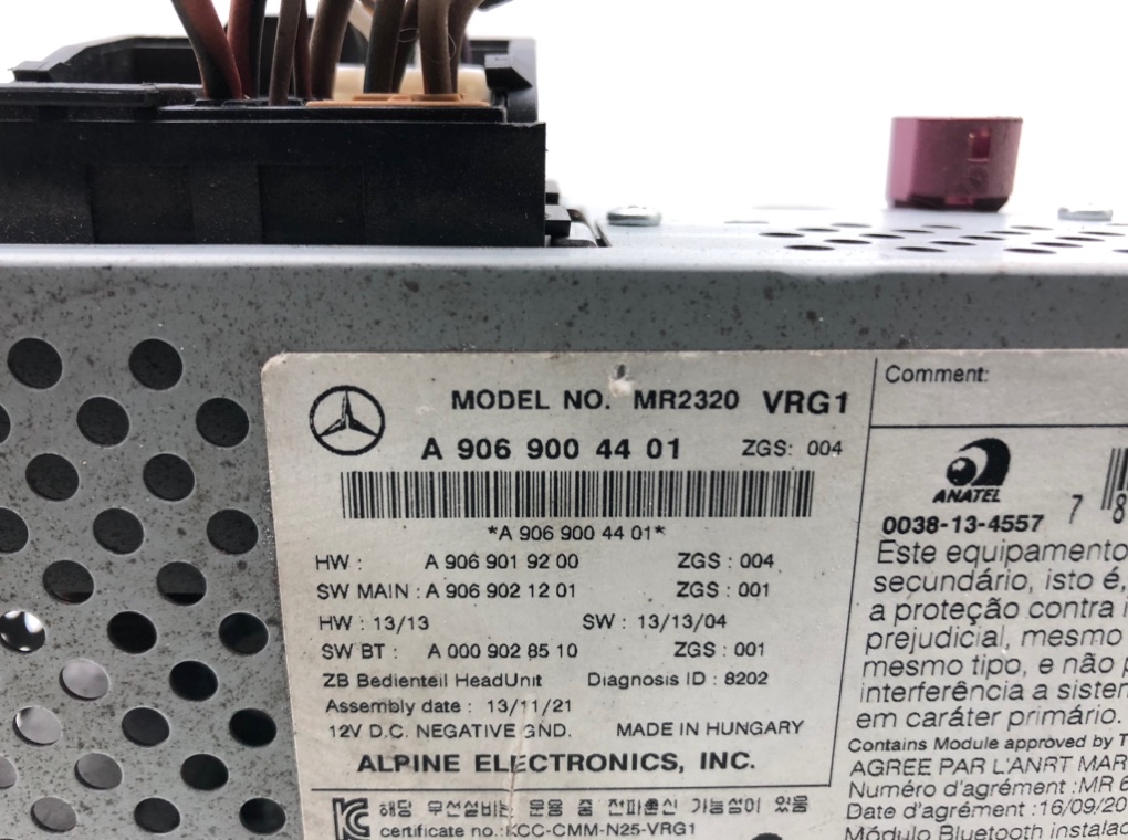 Магнитола для Mercedes Sprinter, 2016 г. 2.2 CDi дизель б/у — фото 7