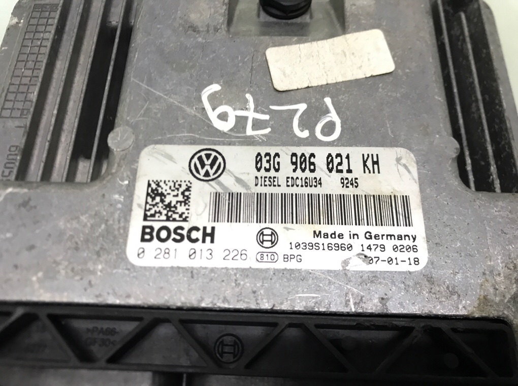Блок управления двигателем для Volkswagen Golf, 2007 г. 1.9 TDi дизель б/у — фото 6