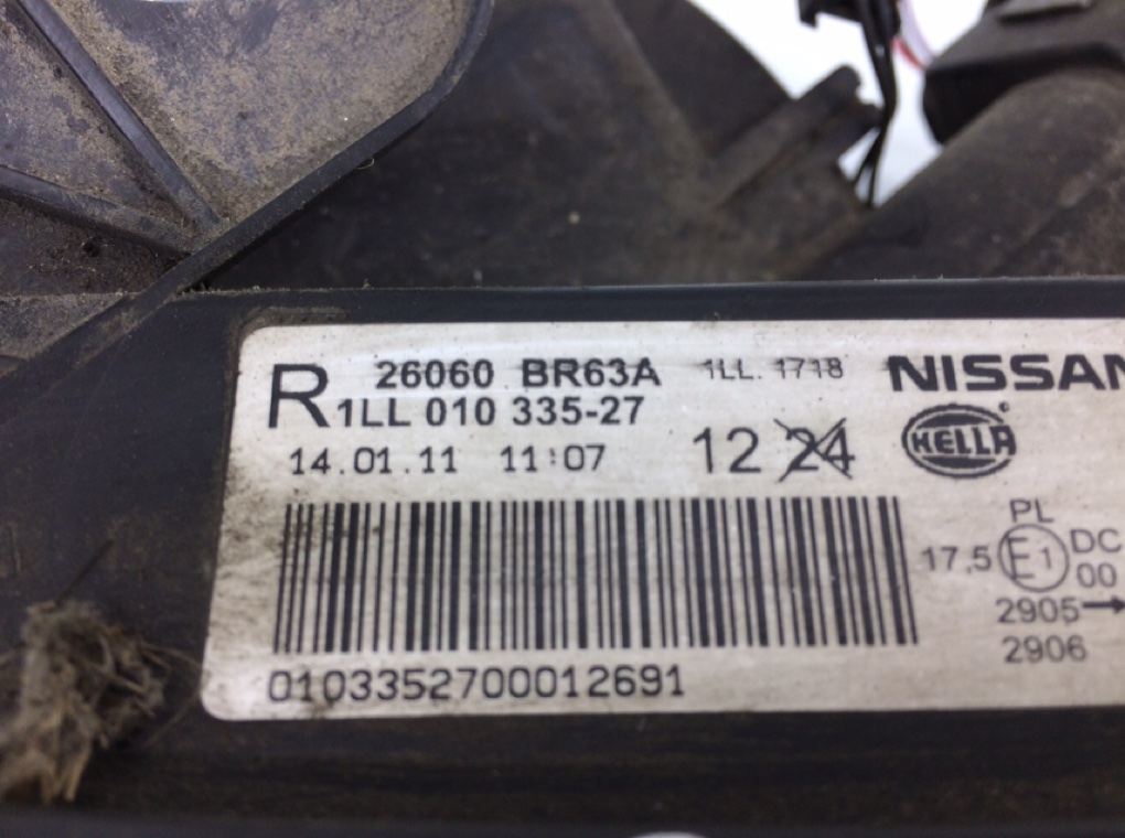 Фара левая для Nissan Qashqai, 2011 г. 1.5 DCi дизель б/у — фото 7