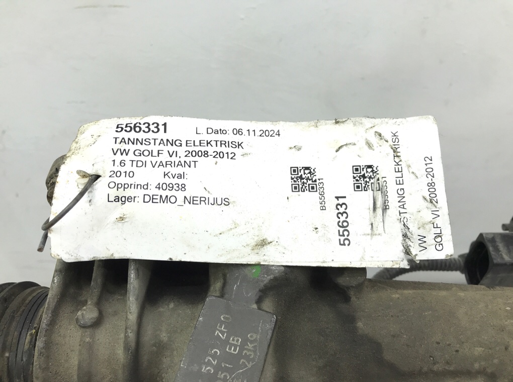 Рулевая рейка для Volkswagen Golf, 2010 г. 1.6 TDi дизель б/у — фото 10