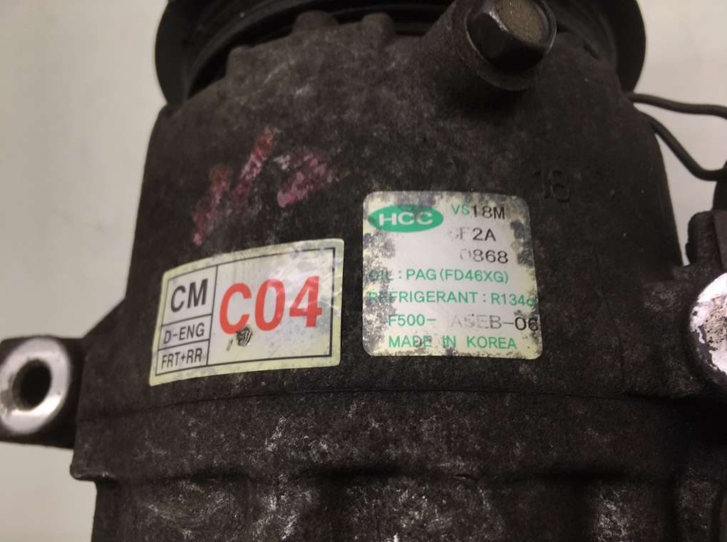 Компрессор кондиционера для Hyundai Santa Fe, 2007 г. 2.2 CRDi дизель б/у — фото 8