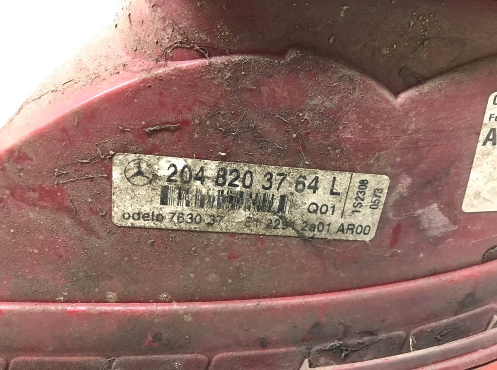 Фонарь задний левый для Mercedes C W204, 2009 г. 2.2 CDi дизель б/у — фото 6