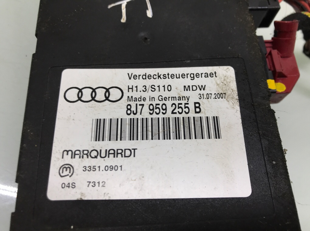 Блок комфорта для Audi TT, 2007 г. 2.0 TFSI бензин б/у — фото 5