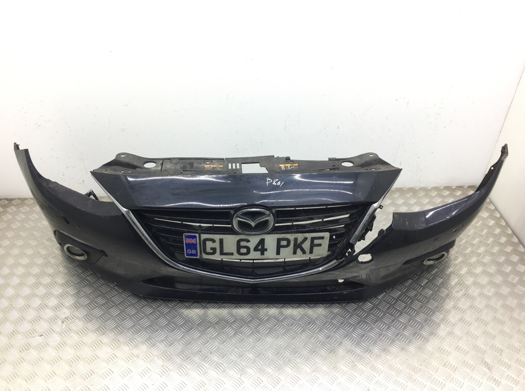 Бампер передний для Mazda 3, 2014 г. 2.2 D дизель б/у — фото 2