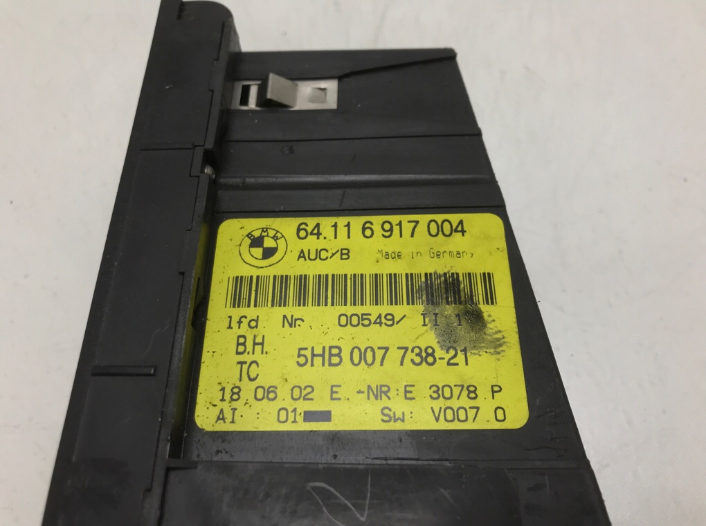 Блок управления печки/климат-контроля для BMW 3 E46, 2002 г. 2.2 i бензин б/у — фото 5