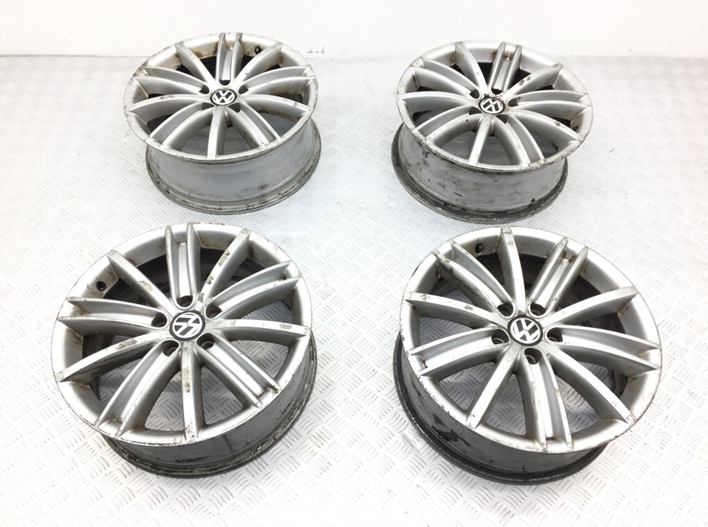 Диски литые R18 для Volkswagen Tiguan (7.0Jx18 5x112 ET43 DIA57.1) б/у — 4 шт.
