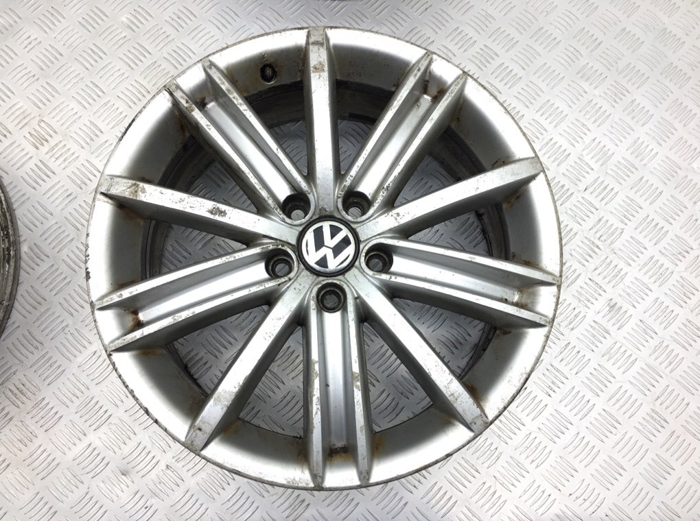 Диски литые R18 для Volkswagen Tiguan (7.0Jx18 5x112 ET43 DIA57.1) б/у — 4 шт. — фото 3