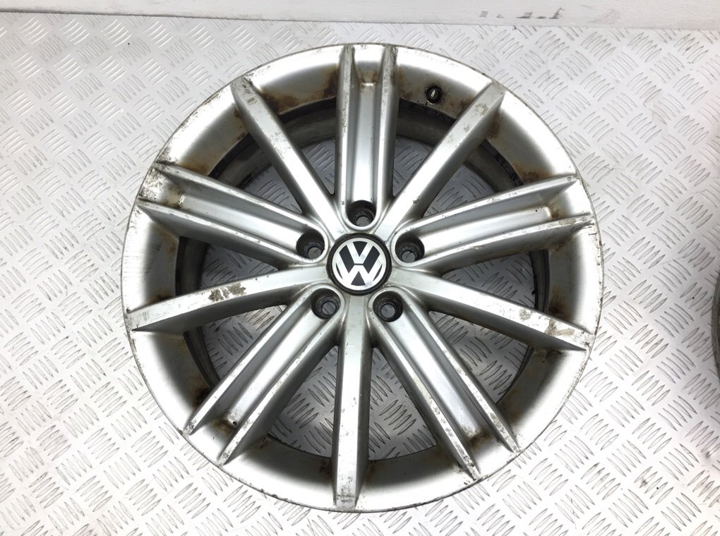 Диски литые R18 для Volkswagen Tiguan (7.0Jx18 5x112 ET43 DIA57.1) б/у — 4 шт. — фото 6