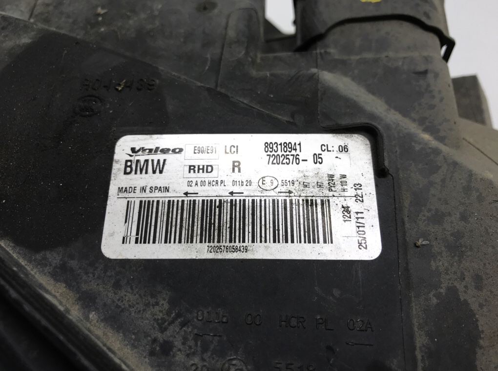 Фара правая для BMW 3 E90/E91/E92/E93, 2011 г. 2.0 i бензин б/у — фото 9