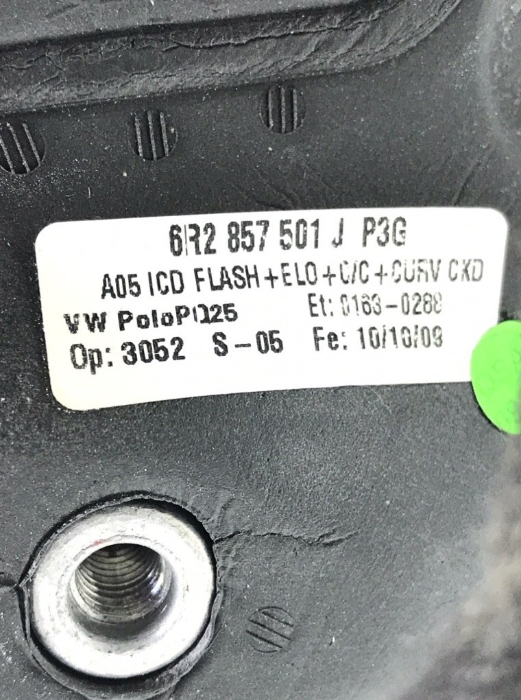 Зеркало наружное левое для Volkswagen Polo, 2009 г. 1.2 i бензин б/у — фото 9