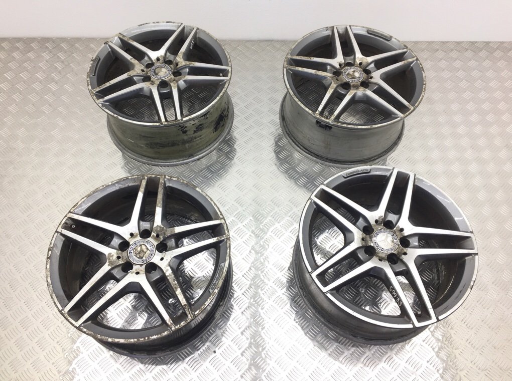 Диски литые R18 для Mercedes-Benz E (8.0Jx18 5x112 ET45 DIA66.6) б/у — 4 шт.