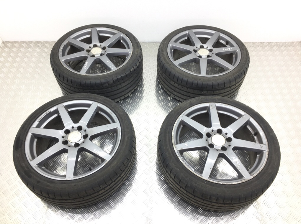 Диски литые R18 для Mercedes-Benz C (8.0Jx18 5x112 ET50 DIA66.6) б/у — 4 шт.