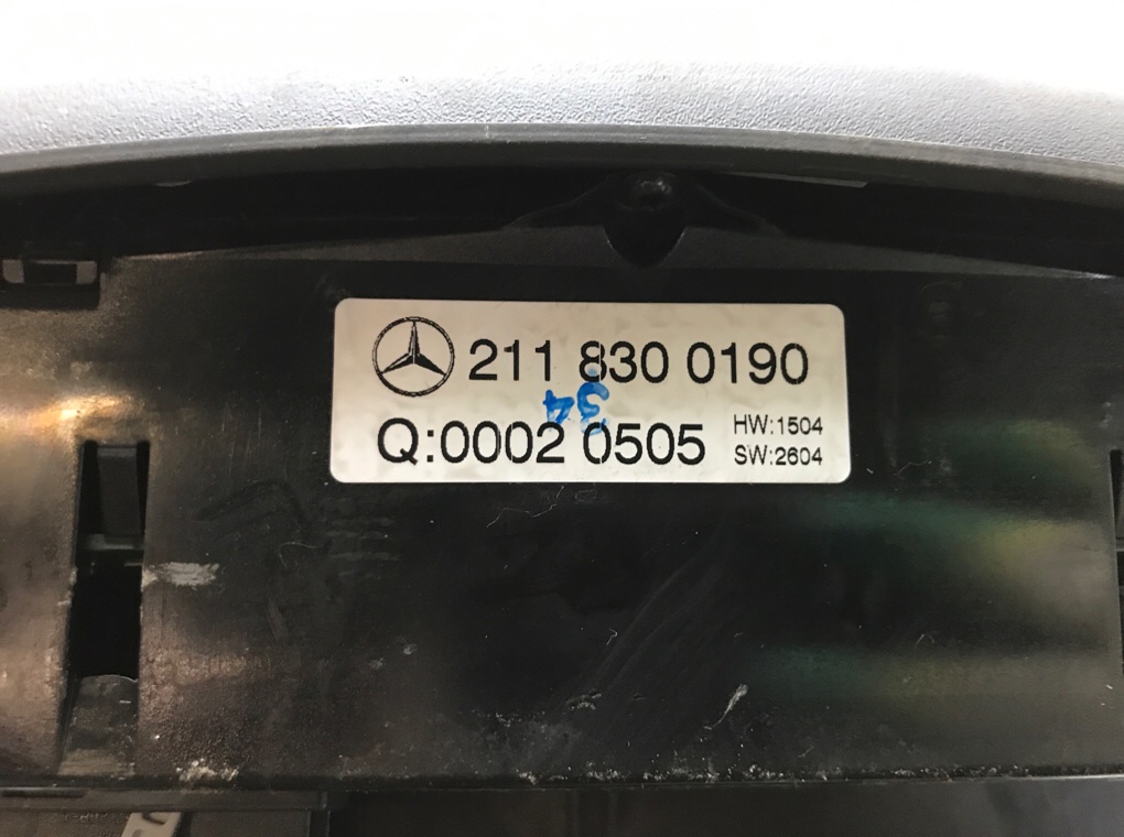 Блок управления печки/климат-контроля для Mercedes E W211, 2005 г. 2.7 CDi дизель б/у — фото 5