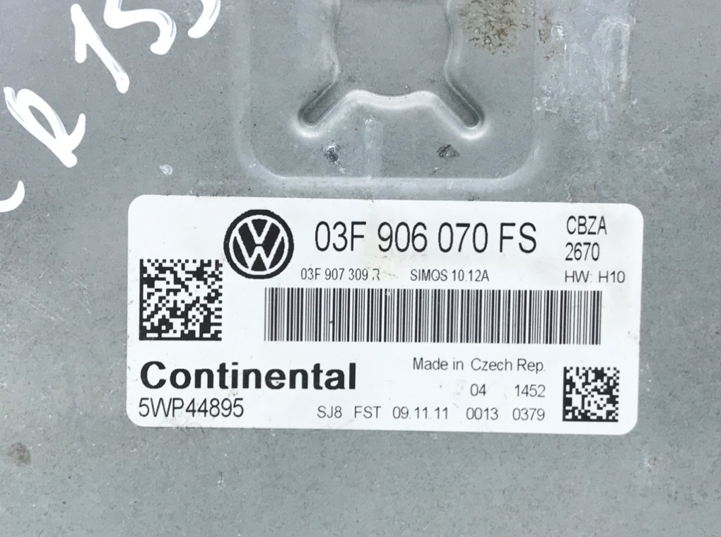 Блок управления двигателем для Volkswagen Golf, 2012 г. 1.2 TSI бензин б/у — фото 5