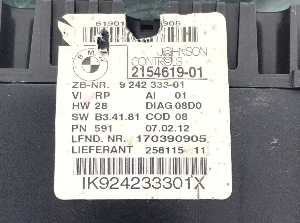 Щиток приборов (приборная панель) для BMW 1 E87/E81/E82/E88, 2012 г. 2.0 D дизель б/у — фото 6