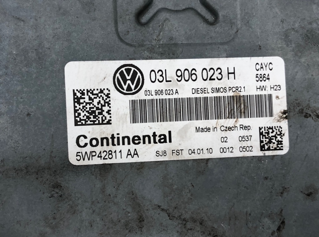 Блок управления двигателем для Volkswagen Golf, 2010 г. 1.6 TDi дизель б/у — фото 5
