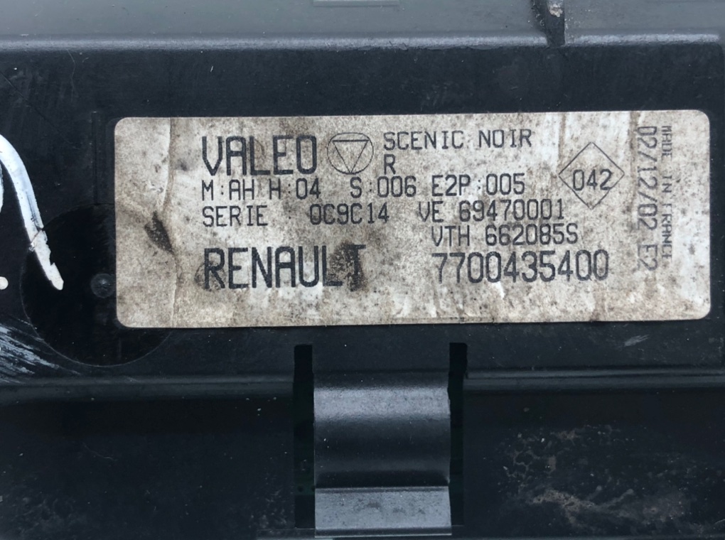 Блок управления печки/климат-контроля для Renault Scenic RX4, 2003 г. 2.0 i бензин б/у — фото 5