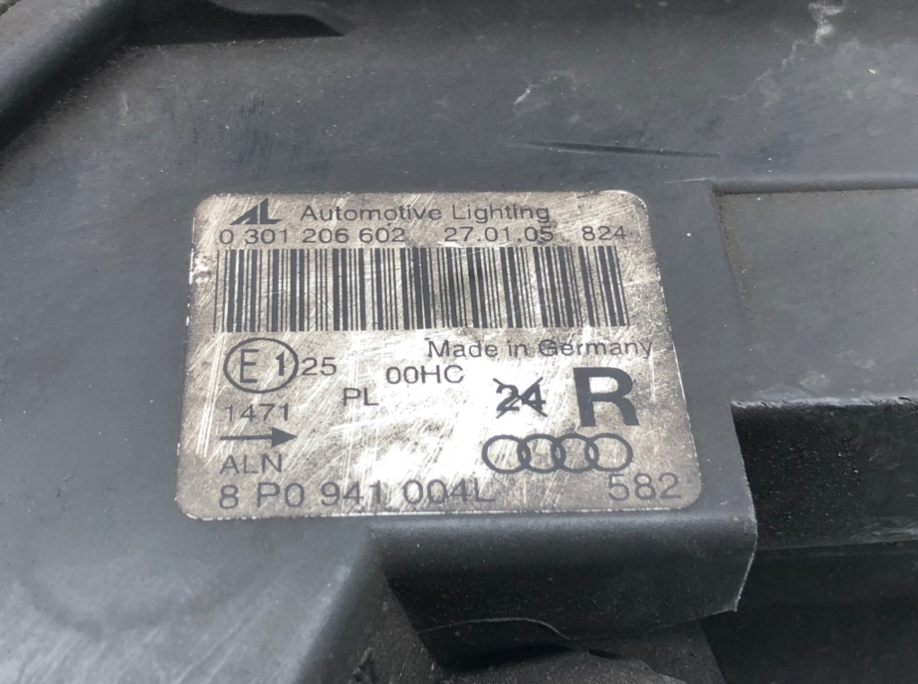 Фара правая для Audi A3, 2005 г. 2.0 TDi дизель б/у — фото 6