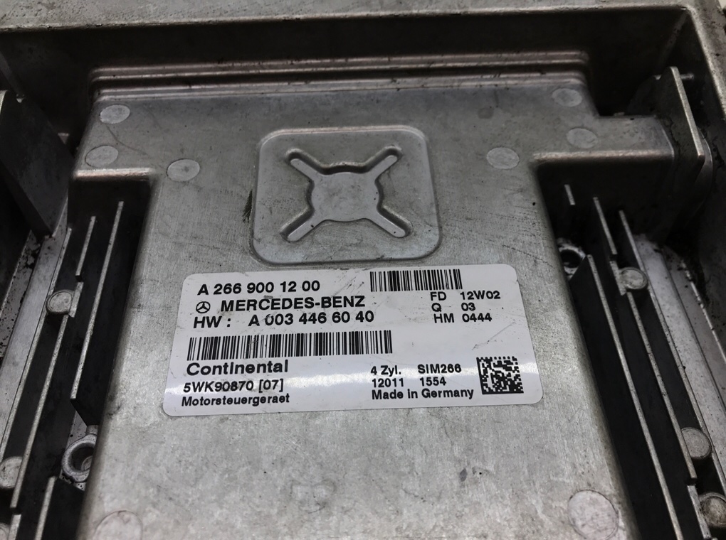 Блок управления двигателем для Mercedes A W169, 2012 г. 1.5 i бензин б/у — фото 5