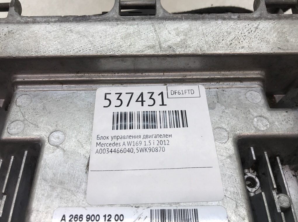Блок управления двигателем для Mercedes A W169, 2012 г. 1.5 i бензин б/у — фото 6