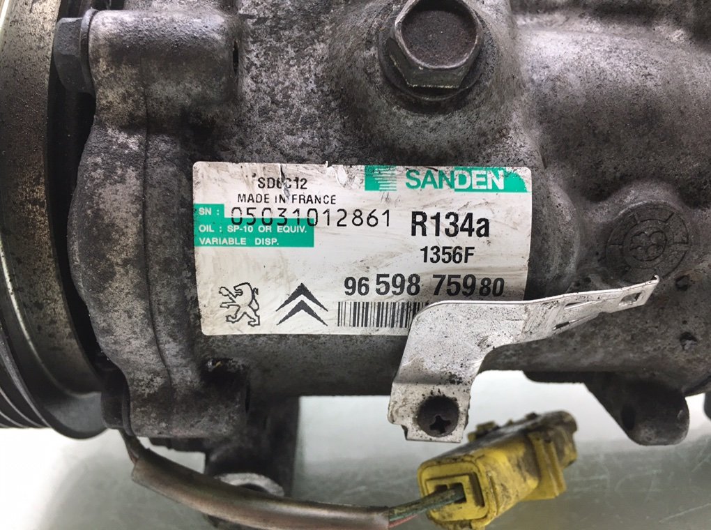 Компрессор кондиционера для Citroen C4, 2009 г. 2.0 HDI дизель б/у — фото 6