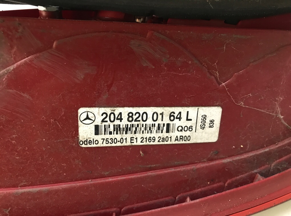 Фонарь задний левый для Mercedes C W204, 2010 г. 2.2 CDi дизель б/у — фото 5