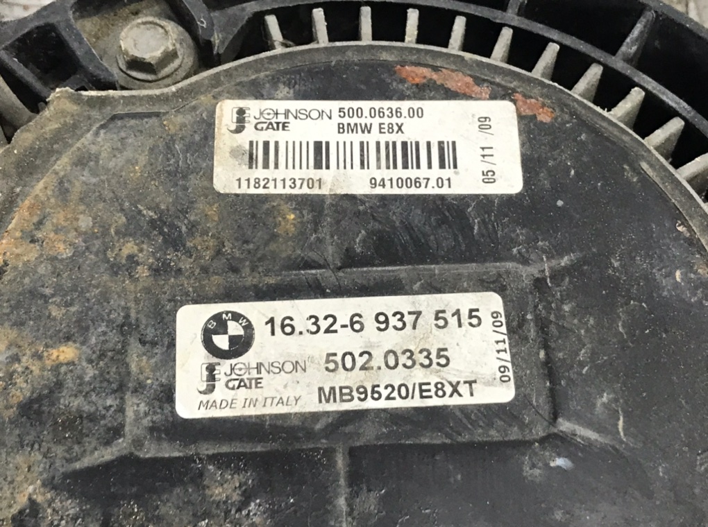 Вентилятор радиатора для BMW X1 E84, 2009 г. 2.0 TD дизель б/у — фото 2