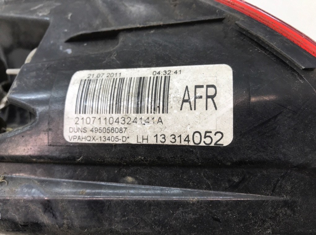 Фонарь задний левый для Opel Astra, 2011 г. 2.0 CDTi дизель б/у — фото 5