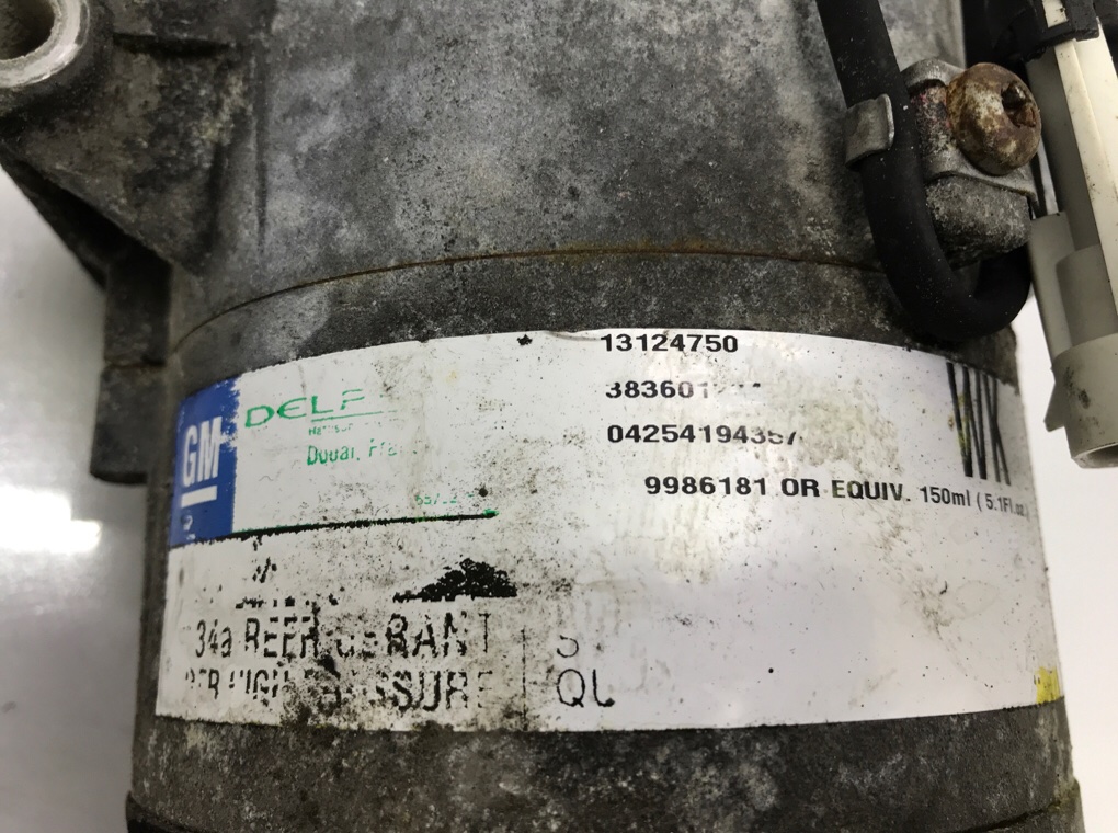 Компрессор кондиционера для Opel Astra, 2004 г. 1.6 i бензин б/у — фото 5