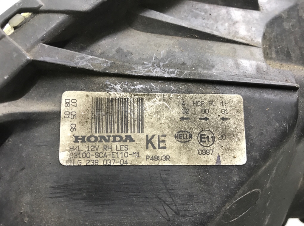 Фара правая для Honda CR-V, 2006 г. 2.2 CTDi дизель б/у — фото 5
