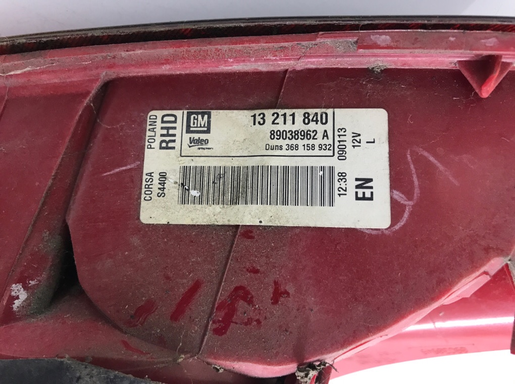 Фонарь задний левый для Opel Corsa, 2013 г. 1.0 i бензин б/у — фото 5