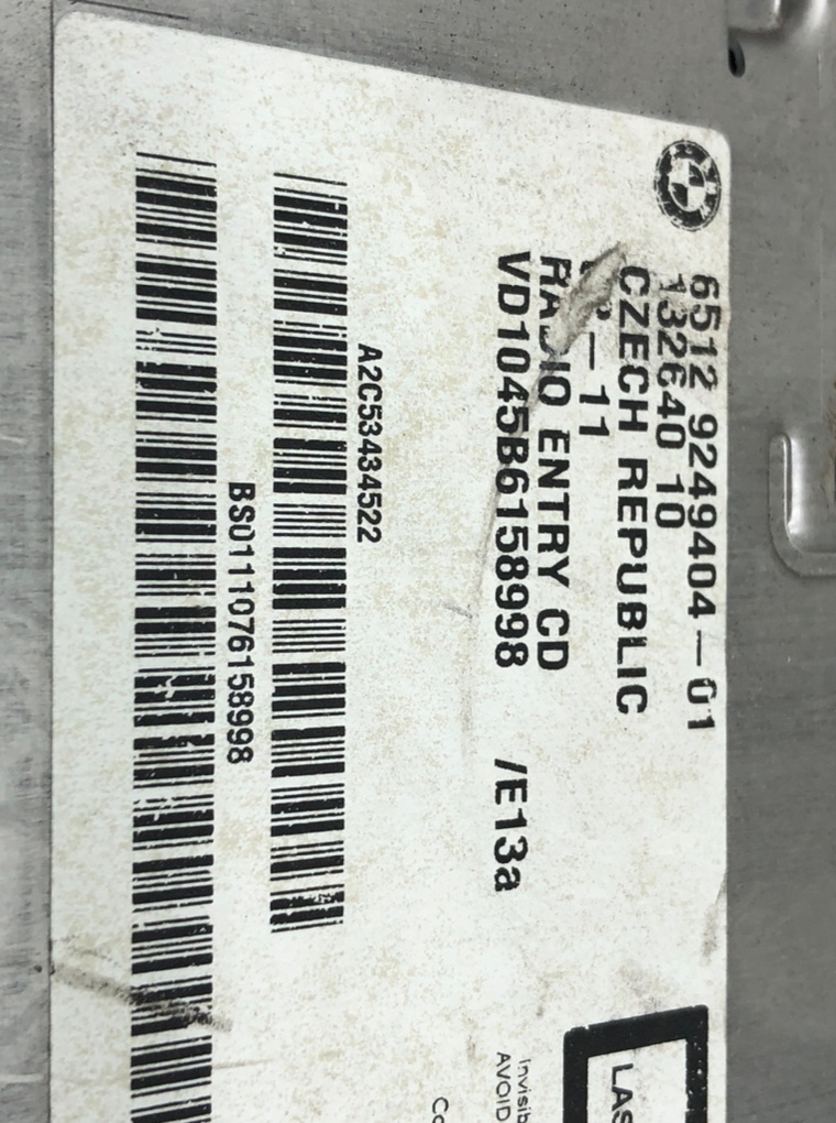 Магнитола для BMW 1 E87/E81/E82/E88, 2011 г. 2.0 i бензин б/у — фото 5