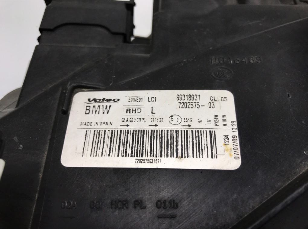 Фара левая для BMW 3 E90/E91/E92/E93, 2010 г. 2.0 D дизель б/у — фото 5