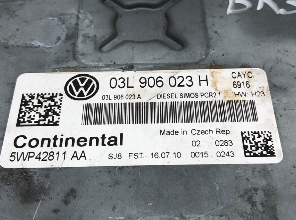 Блок управления двигателем для Volkswagen Golf, 2010 г. 1.6 TDi дизель б/у — фото 5