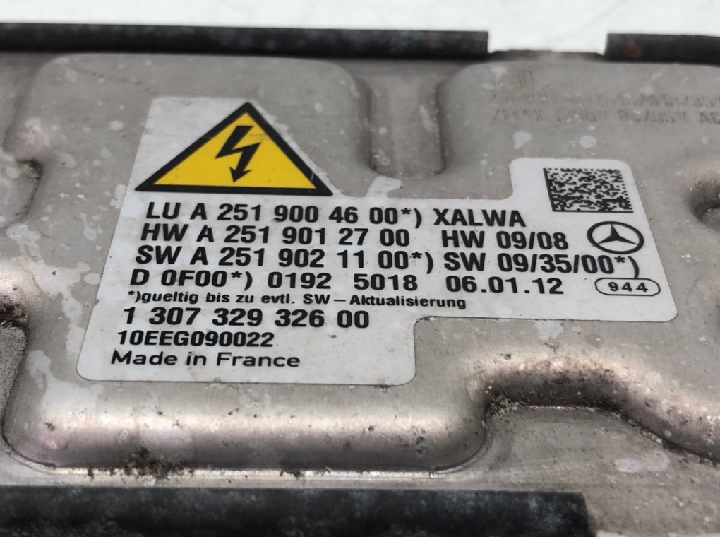 Блок розжига ксенона для Mercedes R W251, 2012 г. 3.0 CDI дизель б/у — фото 5