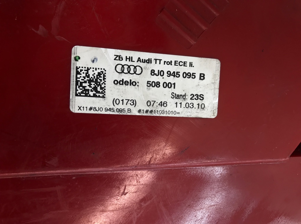 Фонарь задний левый для Audi TT, 2010 г. 2.0 TDi дизель б/у — фото 5